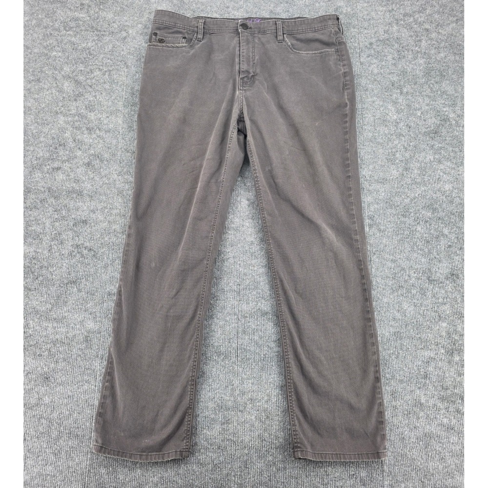 English Laundry Mens Straight Leg Textured Dobby Pants Charcoal Grey 37x30